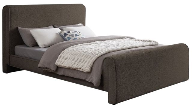 Meridian Furniture Stylus Brown Full Upholstered Panel Bed-0