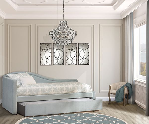 HH2 Home Olivia Pale Blue Twin Daybed with Trundle-1