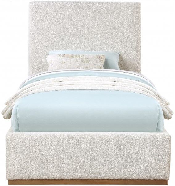 Meridian Furniture Monaco Cream Twin Bed-1