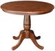 John Thomas Furniture® Dining Essentials Espresso 30" Round Dining Table with Espresso Traditional Pedestal Base-0