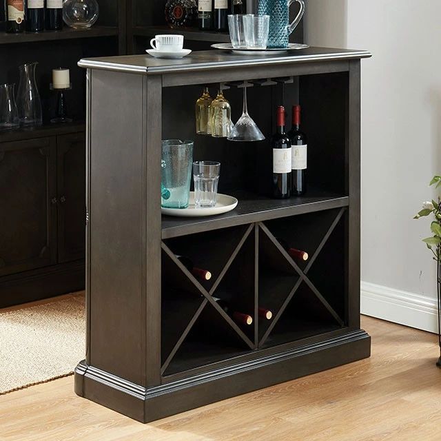 Furniture of America® Voltaire Gray Bar Table-0