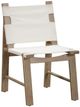 TOV Furniture Cassie 2-Piece Cream/Natural Canvas/Wood Outdoor Dining Chair Set-3