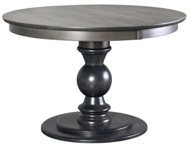 Country View Woodworking Customizable Make It Your Way 9 Brown Maple Top Dining Table with 1 Leaf-0