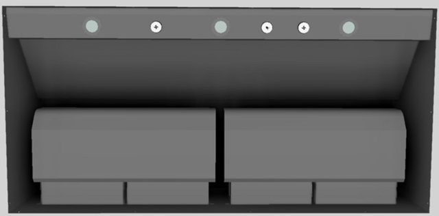 Vent-A-Hood® 48" Gunsmoke Wall Mounted Liner Insert-2