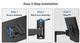 ErgoAV™ Black Full Motion TV Wall Mount-3
