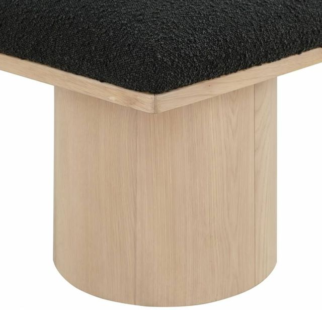 Meridian Furniture Pavilion 7-Piece Black/Natural 126" Modular Bench Set-3