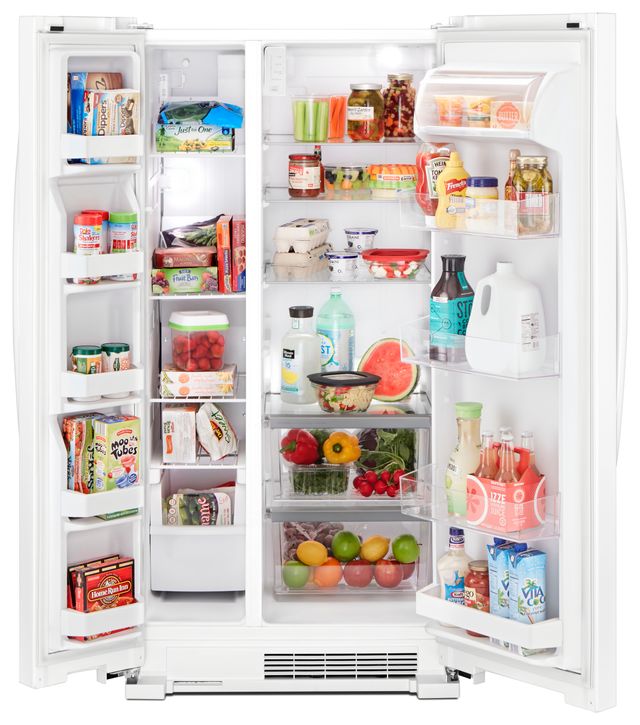 Whirlpool® 33" 22.0 Cu. Ft. White Side-By-Side Refrigerator-3