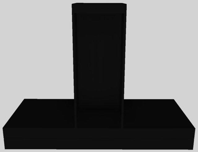 Vent-A-Hood® K Series 48" Black Contemporary Wall Mounted Range Hood-3