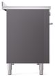 Ilve® Professional Plus II 48" Graphite Matte Pro Style Induction Range-2