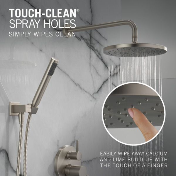 Delta Modern Monitor® 14 Series 17" Spotshield Brushed Nickel Shower with Raincan and Hand Shower-2