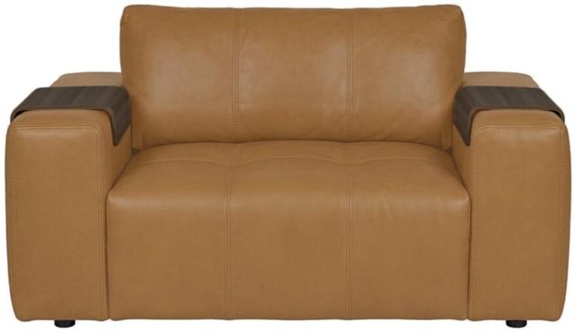 Legends Home Concord Zaftig Parchment Leather Oversized Chair-0