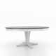 Canadel Customizable Gourmet 74" VR Base Dining Table with One Removable Leaf-3