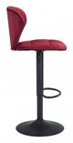 Zuo® Salem Red Bar Chairs-2