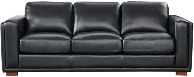 Leather Italia™ Georgetowne Luca Black Split Sofa-0
