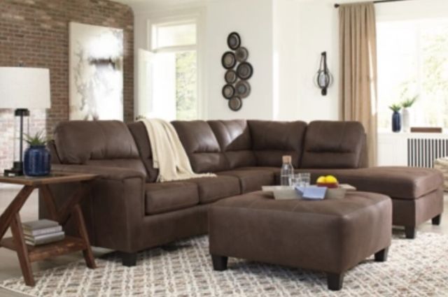 Signature Design by Ashley® Navi 2-Piece Chestnut Living Room Set-3