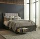 Liberty Furniture Modern Edge Caffe/Gray Queen Upholstered Panel Storage Bed-1
