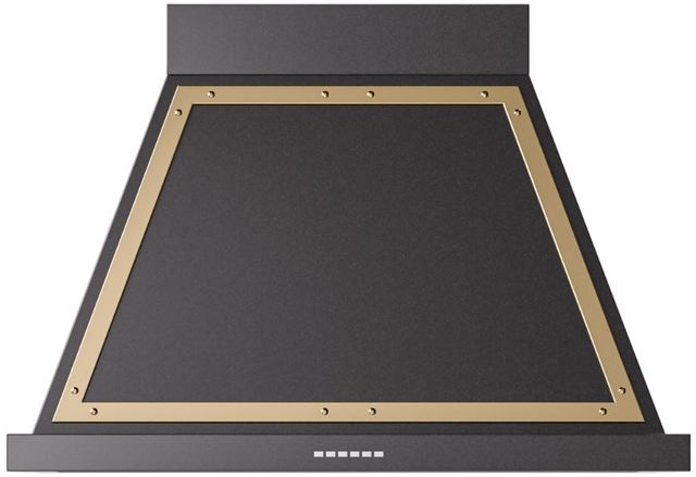 Ilve® Nostalgie II Noblesse 36" Glossy Black Wall Mounted Range Hood-0