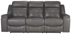 Signature Design by Ashley® Jesolo Dark Gray Manual Reclining Sofa