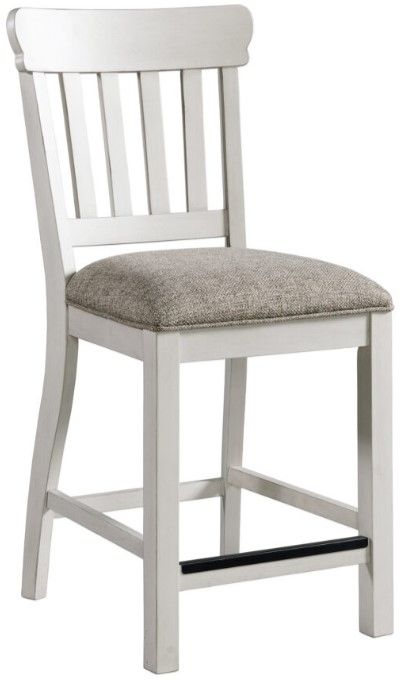Intercon Drake French Oak/Rustic Gray Slat Counter Stool-0