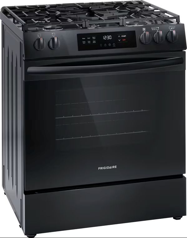 Frigidaire® 30" Black Slide In Gas Range-2