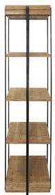 Sagebrook Home Wood and Metal 68" Brown and Black 5 Layered Shelf-2
