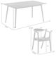 Armen Living Westmont Santana 5-Piece Orange/Walnut Dining Set-2