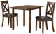 Elements International Alex Espresso 3-Piece Dining Set-0