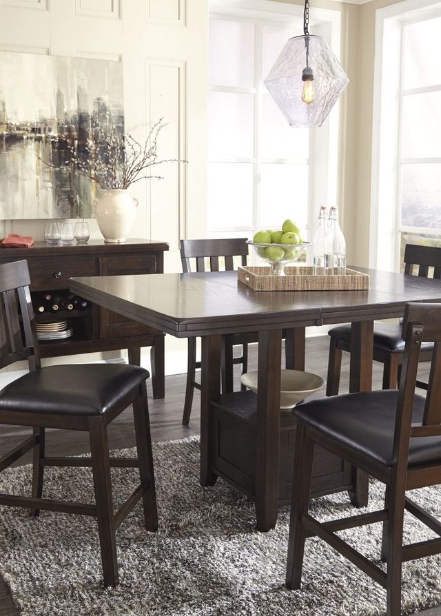 Signature Design by Ashley® Haddigan Dark Brown Counter Stool-2