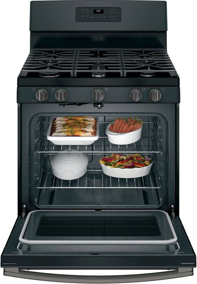 GE® 30" Free Standing Gas Range-Black Slate-JGB660FEJDS-1