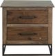 International Furniture Direct Natural Teca Brown Nightstand-2