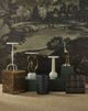 Currey & Company Crane Clear Accent Table with Brass Base-4