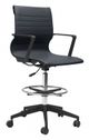 Zuo Modern Stacy Drafter Black Office Chair-0