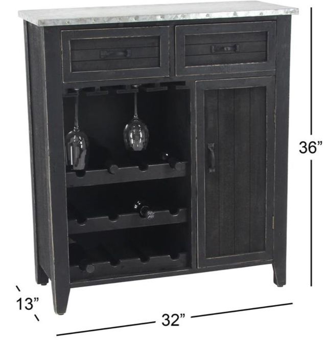 Deco Marche Black Wine Rack-3