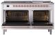 Ilve® Nostalgie II Noblesse 60'' Custom RAL Color Pro Style Dual Fuel Range with Copper Trim-1