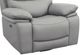 American Wholesale Furniture Oslo Pewter Swivel Manual Glider Recliner-1