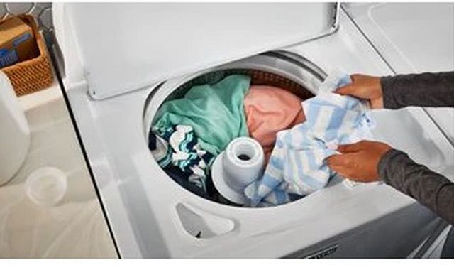 Maytag® 3.8 Cu. Ft. White Agitator Top Load Washer with Deep Fill-7
