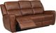 Bassett® Furniture Aberdeen Chestnut Leather Motion Sofa with Power -1