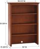 Whittier Wood® Furniture Customizable McKenzie 36" Wide Hutch-1