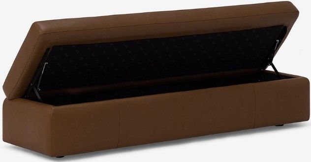 EQ3 Cello Leather Large Storage Bench-4