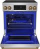 Thor Kitchen® Gordon Ramsay Collection 30" Stainless Steel Pro Style Induction Range with Tilt Panel Touch Control and Bronze Trim-1