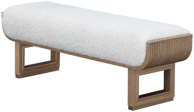 Michael Amini® West Kensington Sea Salt Caramel Bench-2