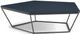 Natuzzi Editions Chocolat Matte Blue Coffee Table with Gray Lacquered Base-0