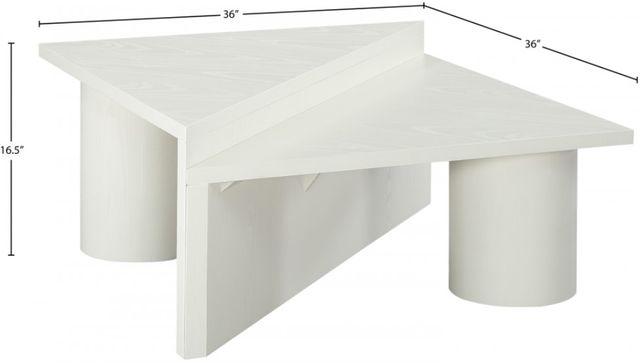 Meridian Furniture Pavillion White Coffee Table-3