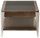 Michael Amini® Roxbury Park Glass Top Cocktail Table with Slate Base-3
