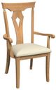 Bermex® Customizable Wood Dining Arm Chair-0