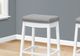 Monarch Specialties Inc. Set of 2 Grey/White Bar Stools-1