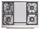 Ilve® Nostalgie II Noblesse 36'' Antique White Pro Style Dual Fuel Range with Copper Trim-4