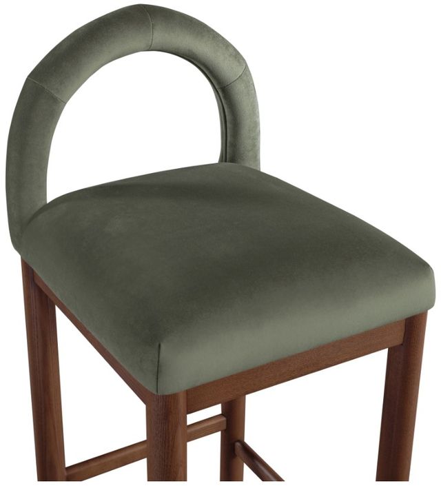 Meridian Furniture Conrad Brown/Green Upholstered Counter Stool-4