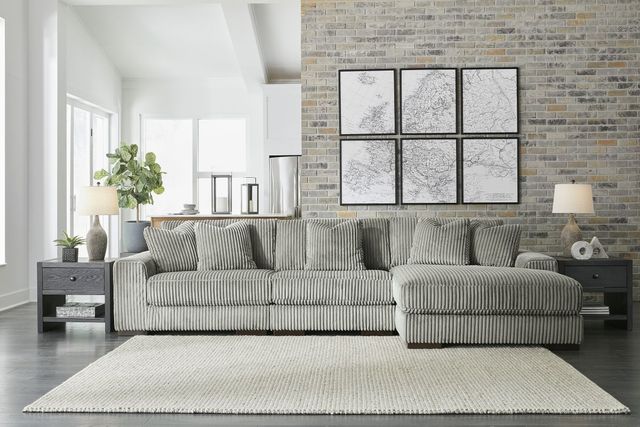 Signature Design by Ashley® Lindyn 3-Piece Fog Right-Arm Facing Sectional and Chaise-1