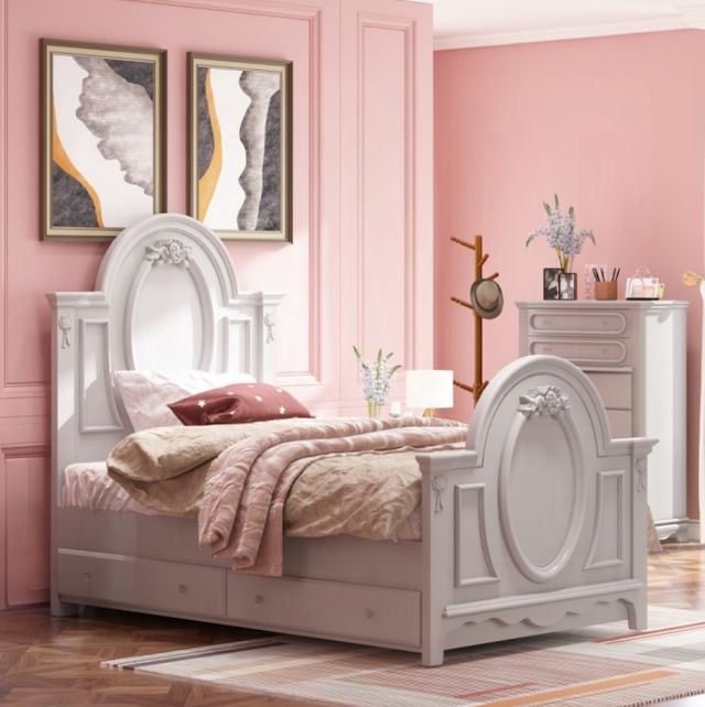 ACME Furniture Flora Gray Full Panel Bed-1